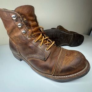 Red Wing Shoes Rustic Brown Leather Boots